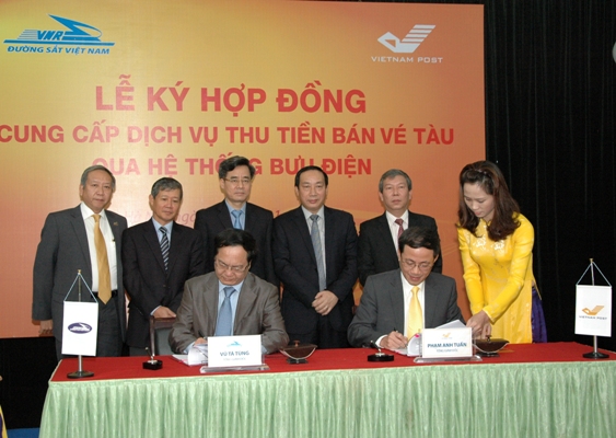 Ngành đường sắt bán vé tàu qua hệ thống bưu điện